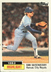1984 Topps      003      Dan Quisenberry HL#{Sets save record